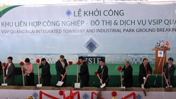 Construction of 5th Vietnam-Singapore industrial park begins - ảnh 1
